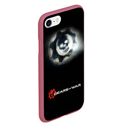 Чехол iPhone 7/8 матовый Gears of War, цвет: 3D-малиновый — фото 2