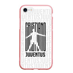 Чехол iPhone 7/8 матовый Cris7iano Juventus