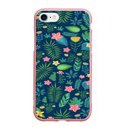 Чехол iPhone 7/8 матовый Тропический лес, цвет: 3D-баблгам