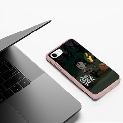 Чехол iPhone 7/8 матовый Don't Starve: Night Forrest, цвет: 3D-светло-розовый — фото 2
