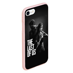 Чехол iPhone 7/8 матовый The Last of Us: Black Style, цвет: 3D-светло-розовый — фото 2