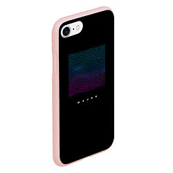 Чехол iPhone 7/8 матовый Neon WAVES, цвет: 3D-светло-розовый — фото 2