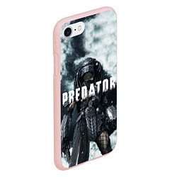 Чехол iPhone 7/8 матовый Winter Predator, цвет: 3D-светло-розовый — фото 2