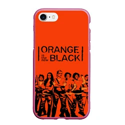 Чехол iPhone 7/8 матовый ORANGE IS THE NEW BLACK