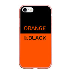 Чехол iPhone 7/8 матовый Orange Is the New Black, цвет: 3D-светло-розовый