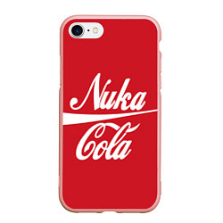 Чехол iPhone 7/8 матовый Nuka Cola, цвет: 3D-светло-розовый