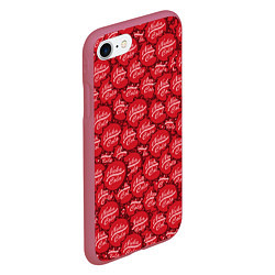 Чехол iPhone 7/8 матовый Nuka Cola Caps, цвет: 3D-малиновый — фото 2