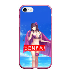 Чехол iPhone 7/8 матовый Senpai: Summer Girl