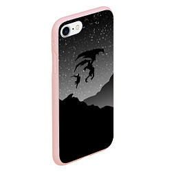 Чехол iPhone 7/8 матовый TES: Nightmare, цвет: 3D-светло-розовый — фото 2