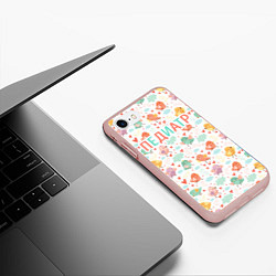 Чехол iPhone 7/8 матовый Детский педиатр, цвет: 3D-светло-розовый — фото 2