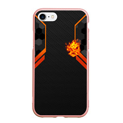 Чехол iPhone 7/8 матовый Cyberpunk 2077: Samurai Flame