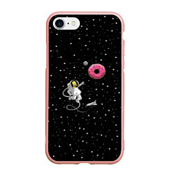 Чехол iPhone 7/8 матовый Homer Spaceman, цвет: 3D-светло-розовый