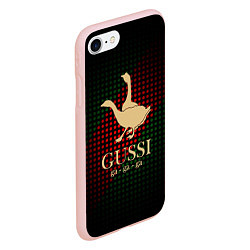 Чехол iPhone 7/8 матовый GUSSI EQ Style, цвет: 3D-светло-розовый — фото 2