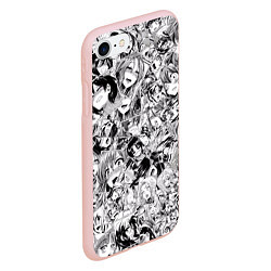 Чехол iPhone 7/8 матовый Manga Ahegao, цвет: 3D-светло-розовый — фото 2