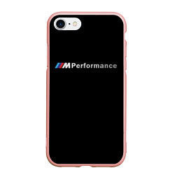 Чехол iPhone 7/8 матовый BMW PERFORMANCE ЧЁРНЫЙ БМВ