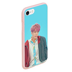 Чехол iPhone 7/8 матовый BTS Jungkook, цвет: 3D-светло-розовый — фото 2