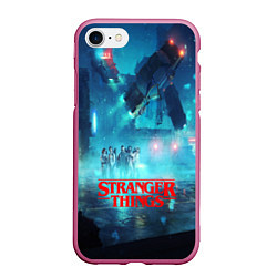 Чехол iPhone 7/8 матовый Stranger Things: Space Light