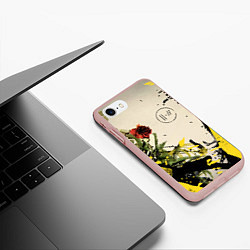 Чехол iPhone 7/8 матовый TOP: Chlorine, цвет: 3D-светло-розовый — фото 2