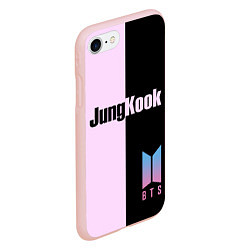 Чехол iPhone 7/8 матовый BTS Jung Kook, цвет: 3D-светло-розовый — фото 2