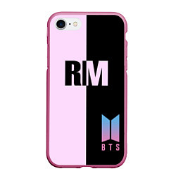 Чехол iPhone 7/8 матовый BTS RM, цвет: 3D-малиновый