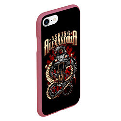 Чехол iPhone 7/8 матовый Asking Alexandria: Stand Up And Scream, цвет: 3D-малиновый — фото 2