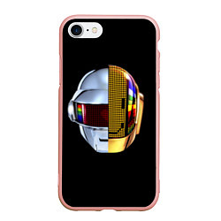 Чехол iPhone 7/8 матовый Daft Punk: Smile Helmet