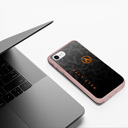 Чехол iPhone 7/8 матовый Half-Life, цвет: 3D-светло-розовый — фото 2
