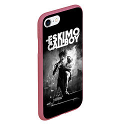 Чехол iPhone 7/8 матовый Eskimo Callboy, цвет: 3D-малиновый — фото 2