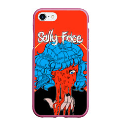Чехол iPhone 7/8 матовый Sally Face: Bloody Horror, цвет: 3D-малиновый