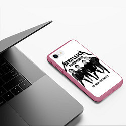 Чехол iPhone 7/8 матовый Metallica: Hardwired, цвет: 3D-малиновый — фото 2