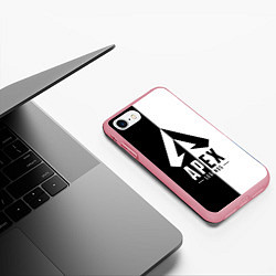 Чехол iPhone 7/8 матовый Apex Legends: Black & White, цвет: 3D-баблгам — фото 2