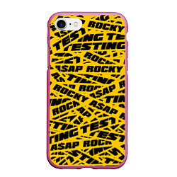 Чехол iPhone 7/8 матовый ASAP Rocky: Light Style, цвет: 3D-малиновый