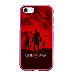 Чехол iPhone 7/8 матовый God of War: Blood Day