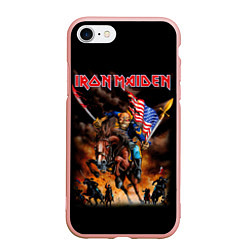 Чехол iPhone 7/8 матовый Iron Maiden: USA Warriors