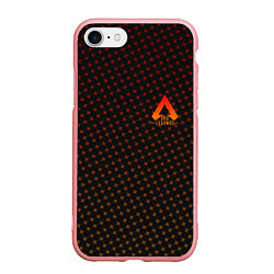 Чехол iPhone 7/8 матовый Apex Legends: Orange Dotted, цвет: 3D-баблгам