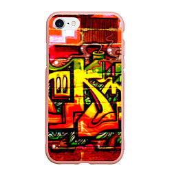 Чехол iPhone 7/8 матовый Red Graffiti