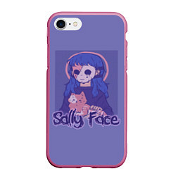 Чехол iPhone 7/8 матовый Sally Face: Violet Halo