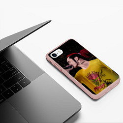 Чехол iPhone 7/8 матовый Gone Fludd art 3, цвет: 3D-светло-розовый — фото 2