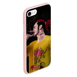 Чехол iPhone 7/8 матовый Gone Fludd art 3, цвет: 3D-светло-розовый — фото 2