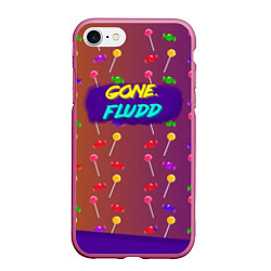 Чехол iPhone 7/8 матовый Gone Fludd art 5, цвет: 3D-малиновый