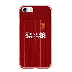 Чехол iPhone 7/8 матовый Virgil van Dijk 19-20 форма, цвет: 3D-светло-розовый