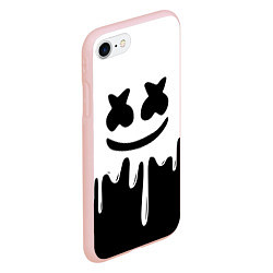 Чехол iPhone 7/8 матовый MELLO BLACK x WHITE, цвет: 3D-светло-розовый — фото 2