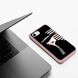 Чехол iPhone 7/8 матовый Fashion, цвет: 3D-светло-розовый — фото 2