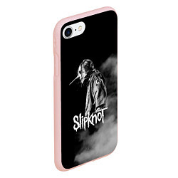 Чехол iPhone 7/8 матовый Slipknot: Shadow Smoke, цвет: 3D-светло-розовый — фото 2