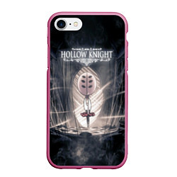Чехол iPhone 7/8 матовый Hollow Knight, цвет: 3D-малиновый
