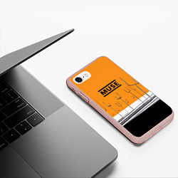 Чехол iPhone 7/8 матовый Muse: Orange Mood, цвет: 3D-светло-розовый — фото 2
