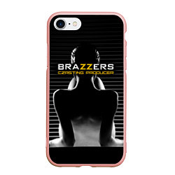 Чехол iPhone 7/8 матовый Brazzers сasting-producer, цвет: 3D-светло-розовый