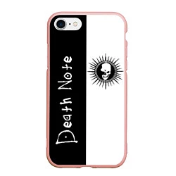 Чехол iPhone 7/8 матовый Death Note 1, цвет: 3D-светло-розовый