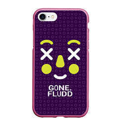 Чехол iPhone 7/8 матовый GONE Fludd, цвет: 3D-малиновый