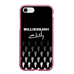 Чехол iPhone 7/8 матовый Billie Eilish: Black Autograph